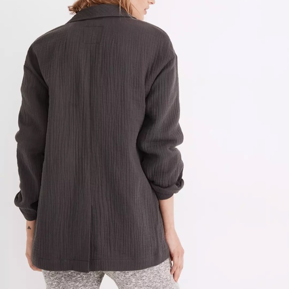 NWOT Madewell Lightspun Dorset Blazer, Size XS, Coal - Picture 3 of 9